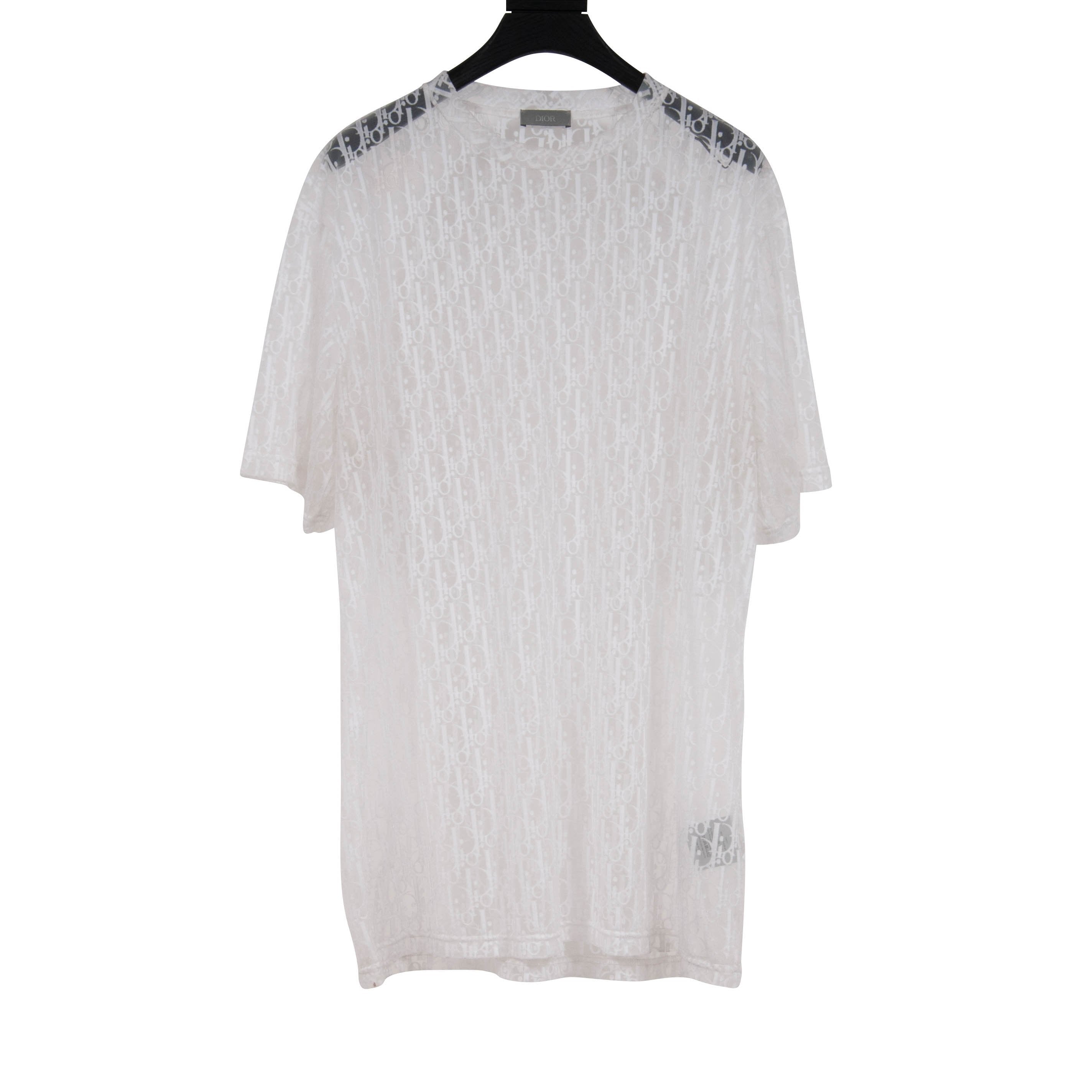 Dior Oblique Motif Transparent T Shirt ...